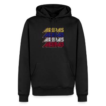 Venezuela Arepas traditionnel sud-américain - Sweat à capuche Premium bio Homme - noir - Devant - Nico (187cm)