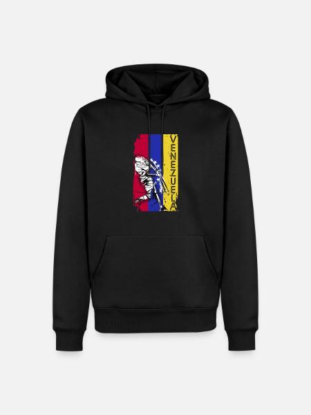 Venezuela Baseball - Men’s Premium Organic Hoodie - black