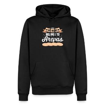 Venezuela Essen Arepas Traditionelles Essen - Männer Premium Bio Hoodie - Schwarz - Vorne - Nico (187cm)