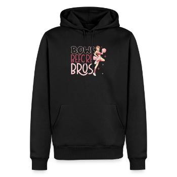 Tenue de pom-pom girl - Sweat à capuche Premium bio Homme - noir - Devant - Nico (187cm)