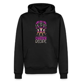 Tenue de pom-pom girl - Sweat à capuche Premium bio Homme - noir - Devant - Nico (187cm)