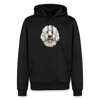 Maremmano Races de chiens abruzzes - Sweat à capuche Premium bio Homme - noir - Devant - Nico (187cm)