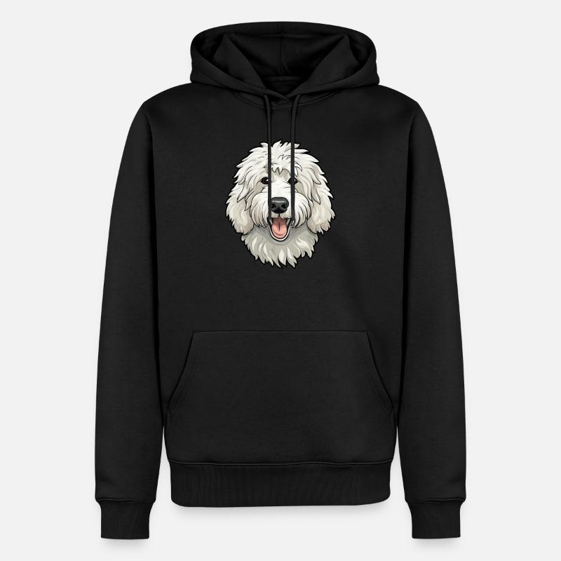 Maremmano Abruzzese Hunderasse - Männer Premium Bio Hoodie - Schwarz