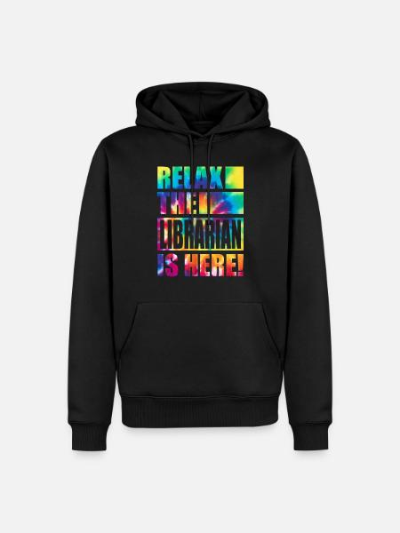 Librarian Funny Saying - Men’s Premium Organic Hoodie - black