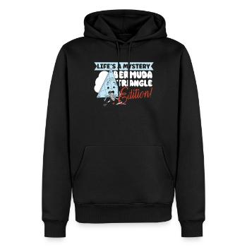 Mysterious enforced disappearances in the Bermuda Triangle - Men’s Premium Organic Hoodie - black - Front - Nico (187cm)