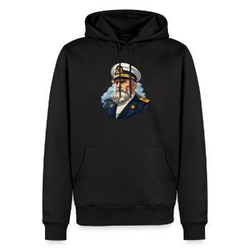 Matrose Segeln - Männer Premium Bio Hoodie - Schwarz - Vorne - Nico (187cm)