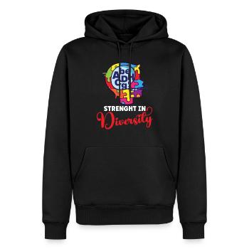Autismus-bewusstsein Autismus-krankheit - Männer Premium Bio Hoodie - Schwarz - Vorne - Nico (187cm)