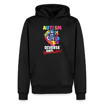 Autismus-bewusstsein Autismus-krankheit - Männer Premium Bio Hoodie - Schwarz - Vorne - Nico (187cm)