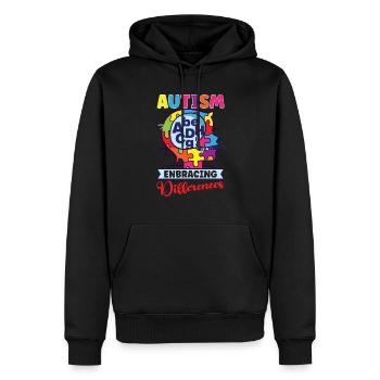 Autismus-bewusstsein Autismus-krankheit - Männer Premium Bio Hoodie - Schwarz - Vorne - Nico (187cm)