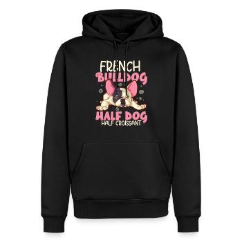 french bulldog english bulldog dog lover bulldog - Männer Premium Bio Hoodie - Schwarz - Vorne - Nico (187cm)
