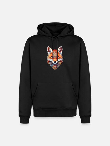 Aesthetic fox - Men’s Premium Organic Hoodie - black