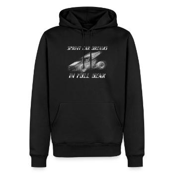 Sprint Car Mom Dirt Track Racing Race Day - Sweat à capuche Premium bio Homme - noir - Devant - Nico (187cm)