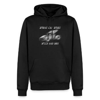 Sprint Car Mom Dirt Track Racing Race Day - Sweat à capuche Premium bio Homme - noir - Devant - Nico (187cm)