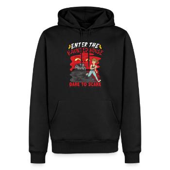 Horror Paranormales Spukhaus Gruseliges Halloween - Männer Premium Bio Hoodie - Schwarz - Vorne - Nico (187cm)