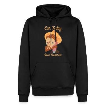 Artiste Peinture Peintre Art Peinture Professeur d’art - Sweat à capuche Premium bio Homme - noir - Devant - Nico (187cm)