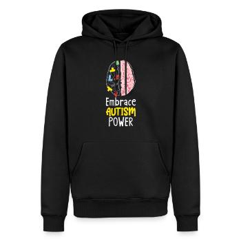 Autismus-bewusstsein Autismus-krankheit - Männer Premium Bio Hoodie - Schwarz - Vorne - Nico (187cm)