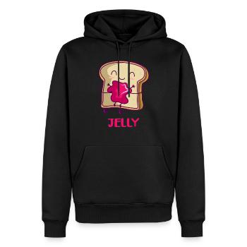 Erdnussbutter Pb&j Peanut Butter Jelly Halloween - Men’s Premium Organic Hoodie - black - Front - Nico (187cm)
