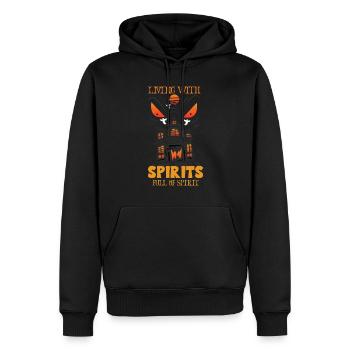 Horror Paranormales Spukhaus Gruseliges Halloween - Männer Premium Bio Hoodie - Schwarz - Vorne - Nico (187cm)
