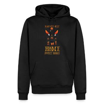 Horror Paranormal Haunted House Creepy Halloween - Men’s Premium Organic Hoodie - black - Front - Nico (187cm)