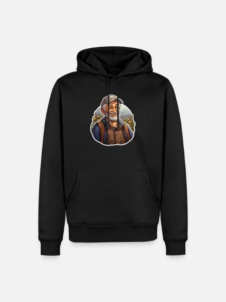 Farmer - Men’s Premium Organic Hoodie - black