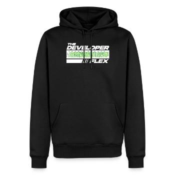 Programmierer Humor Coding Witze Entwickler - Männer Premium Bio Hoodie - Schwarz - Vorne - Nico (187cm)