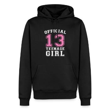 Geboren 13 Teen Jugend Jugendlich - Männer Premium Bio Hoodie - Schwarz - Vorne - Nico (187cm)