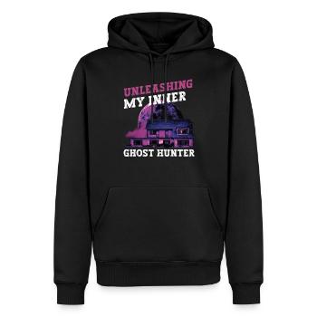 Horror Paranormales Spukhaus Gruseliges Halloween - Männer Premium Bio Hoodie - Schwarz - Vorne - Nico (187cm)
