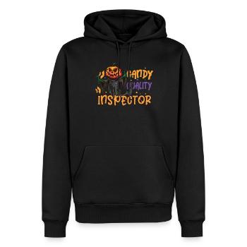 Citrouille effrayante Costume d’Halloween Automne Automne - Sweat à capuche Premium bio Homme - noir - Devant - Nico (187cm)