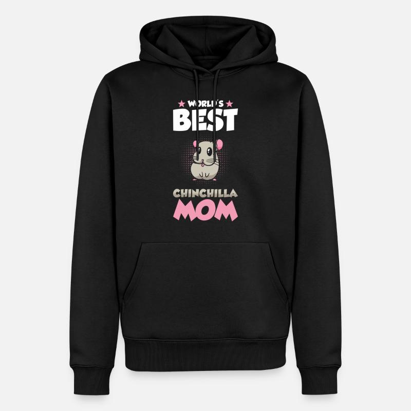 Chinchilla Mama Geschenk - Männer Premium Bio Hoodie - Schwarz