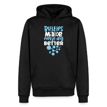 Soap Making Soap Boiler Soap Bubble Bubble - Men’s Premium Organic Hoodie - black - Front - Nico (187cm)