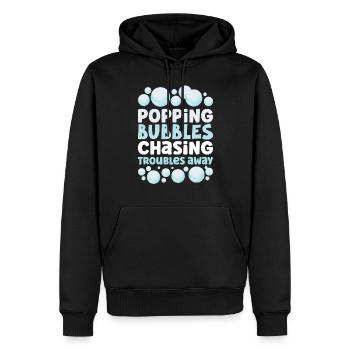 Soap Making Soap Boiler Soap Bubble Bubble - Men’s Premium Organic Hoodie - black - Front - Nico (187cm)