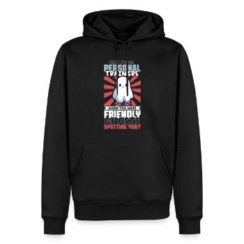 Bodybuilding Powerlifting Gewichtheben Fitness - Männer Premium Bio Hoodie - Schwarz - Vorne - Nico (187cm)