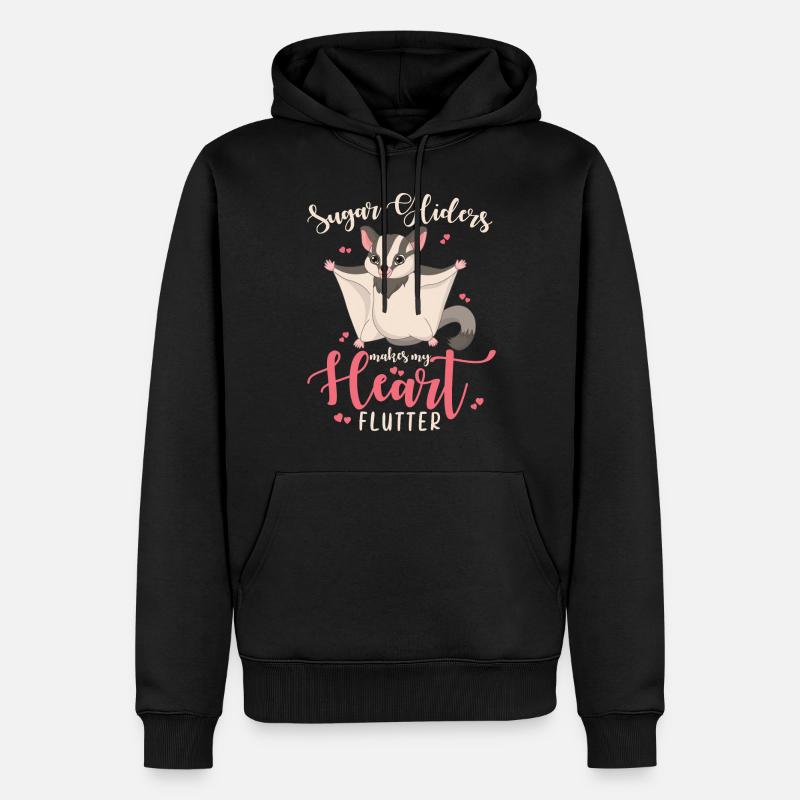 Sugar Glider Dicton - Sweat à capuche Premium bio Homme - noir