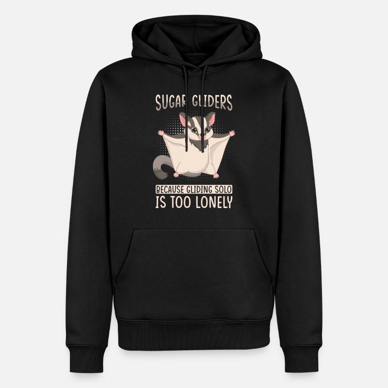 Sugar Glider Spruch - Männer Premium Bio Hoodie - Schwarz