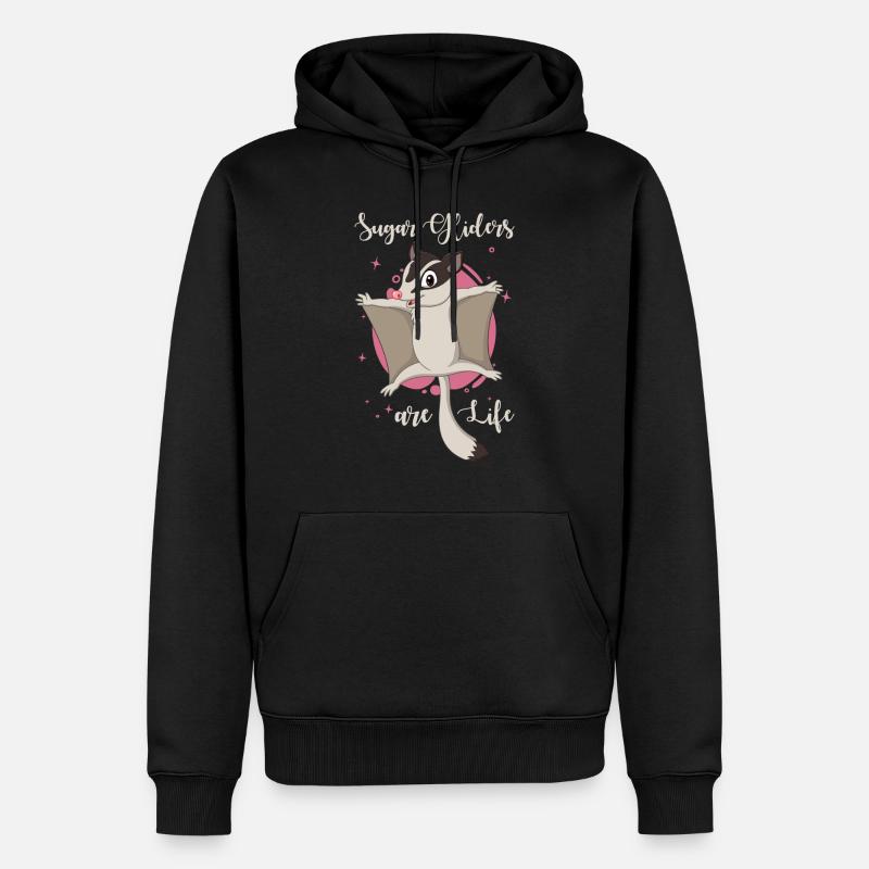 Sugar Glider Spruch - Männer Premium Bio Hoodie - Schwarz