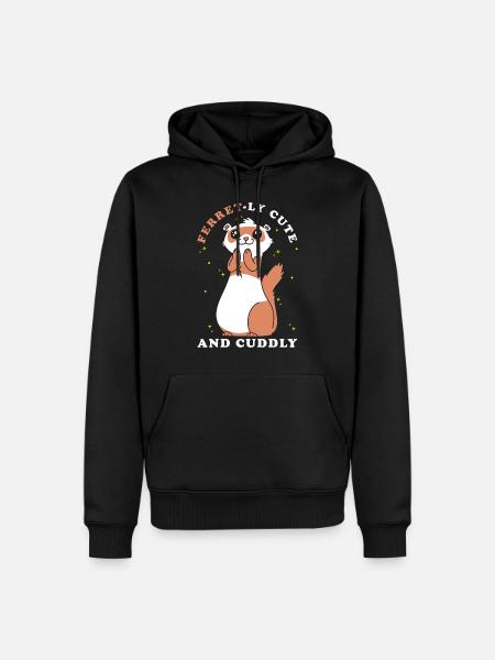 Frettchen Geschenk für Frettchen Besitzer - Männer Premium Bio Hoodie - Schwarz