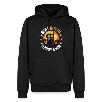Rottweiler Rottie Dog Breed Pet Best Rottie Daddy - Männer Premium Bio Hoodie - Schwarz - Vorne - Nico (187cm)