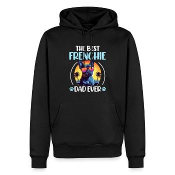 French Bulldog Frenchie Dog Pet The Best Frenchie - Men’s Premium Organic Hoodie - black - Front - Nico (187cm)