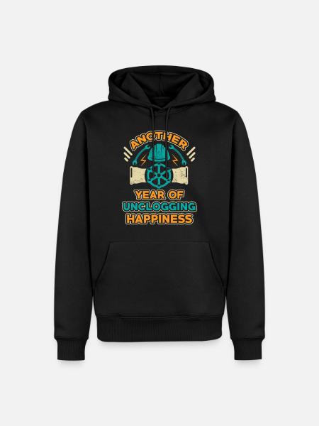 Plumber Birthday Gift - Men’s Premium Organic Hoodie - black