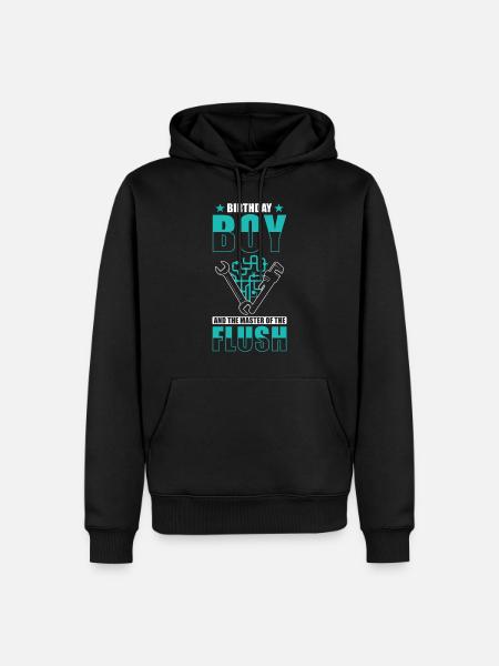 Plombier cadeau d’anniversaire - Sweat à capuche Premium bio Homme - noir