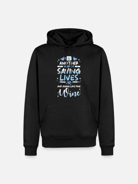 Nurse Birthday Gift - Men’s Premium Organic Hoodie - black