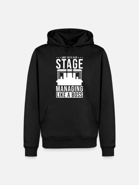 Régisseur - Sweat à capuche Premium bio Homme - noir