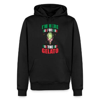 Gelato Eiscreme Italien - Männer Premium Bio Hoodie - Schwarz - Vorne - Nico (187cm)