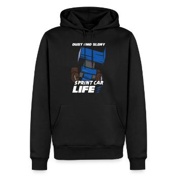 Sprint Car Mom Dirt Track Racing Race Day - Sweat à capuche Premium bio Homme - noir - Devant - Nico (187cm)