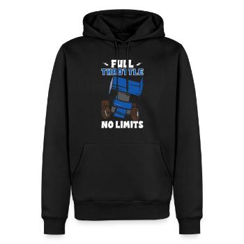 Sprint Car Mom Dirt Track Racing Race Day - Sweat à capuche Premium bio Homme - noir - Devant - Nico (187cm)