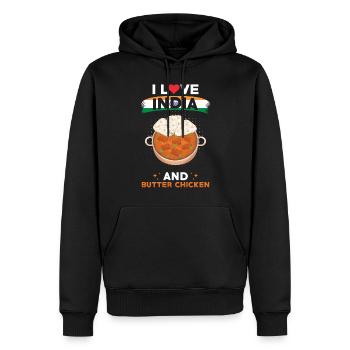 Butter Chicken Indien Indische Küche - Männer Premium Bio Hoodie - Schwarz - Vorne - Nico (187cm)