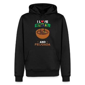 Feijoada Brasilien Brasilianische Küche - Männer Premium Bio Hoodie - Schwarz - Vorne - Nico (187cm)