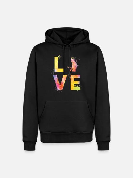 Parrots love - Men’s Premium Organic Hoodie - black