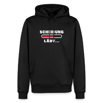 Scheidung Lädt Ladebar - Männer Premium Bio Hoodie - Schwarz - Vorne - Nico (187cm)
