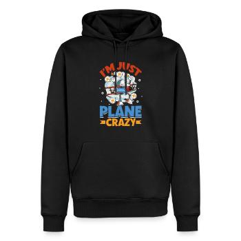 Pilot Aviation Airplane Airline Future Pilots - Men’s Premium Organic Hoodie - black - Front - Nico (187cm)